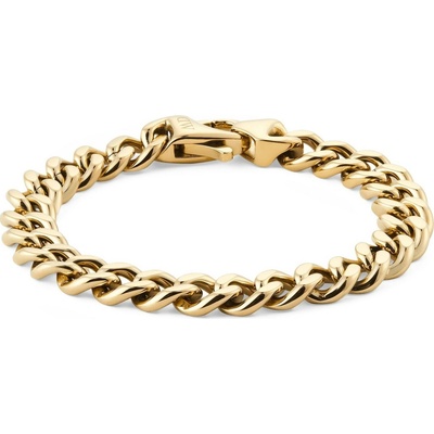 Daniel Wellington Pánský pozlacený náramek Ellipse Cuban Chain DW0040166 20,5 cm