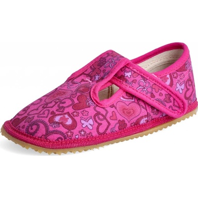 Beda Barefoot BF060010/W/SLIM Pink Hearts růžová srdíčka slim