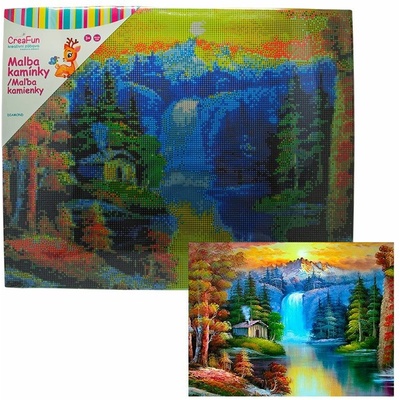 Diamantové malování - Vodopád 40 x 50 cm