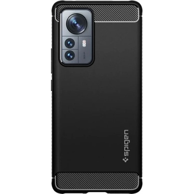 Spigen Калъф Spigen - Rugged Armor, Xiaomi 12 Pro, черен (8809811859317)