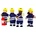 Bigjigs Toys Дървена фигурка Bigjigs - Пожарникар, 12 cm, асортимент (T0117)