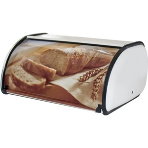 Horecano G-Метална кутия за хляб с декор малка 24x36xh15cm (92443-001-S) (018507)