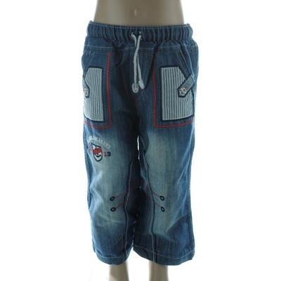 Maline Sailbrand detské rifľové 3/4 nohavice modrá