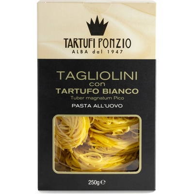 Tartufi Ponzio Tagliolini ve tvaru hnízda s bílými lanýži 250 g