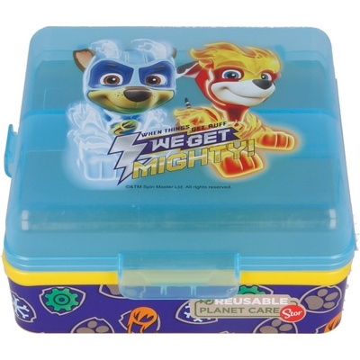 Stor delený plastový box na desiatu Paw Patrol 17393