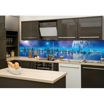 DIMEX ART s. r. o Фототапет за кухня - град на бъдещето 260 x 60 см