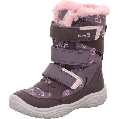 Superfit Dievčenské zimné topánky Crystal GTX 10090982000 sivá