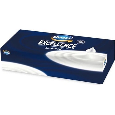 Ooops! Excellence Lotioned papierové vreckovky v krabici 4-vrstvové 80 ks