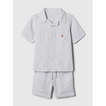 GAP Бебешка муселинова пижама GAP GAP | Siv | Момчешки | 74-80