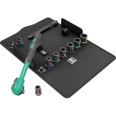 Wera 005531 Račňa Zyklop Comfort 3/8" vrátane hlavíc 1/4 ÷ 3/4" 8100 SB 13 Sada 11 dielov