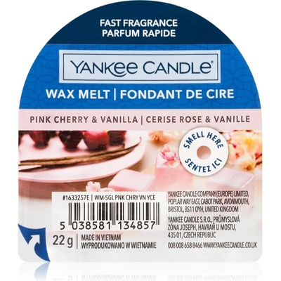 Yankee Candle Pink Cherry & Vanilla восък за арома-лампа 22 гр