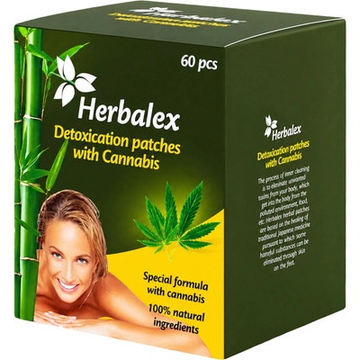 Herbalex Detoxikačné náplasti s konope - 60 ks -