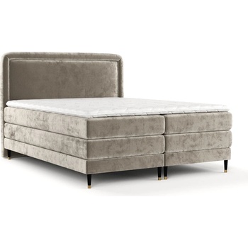 Maison de Reve Светлокафяво боксспринг легло 180x200 cm Dove - Maison de Rêve (DOVE180_MDR_BF_LOT30_M18_LOT30_T16_L5)