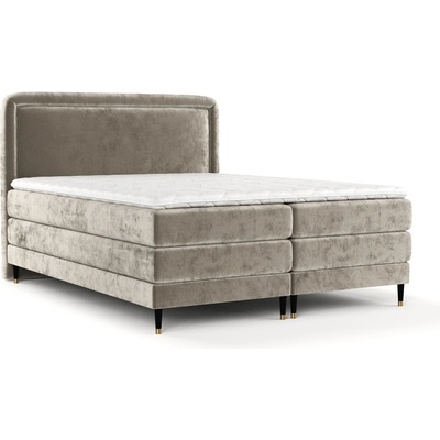 Maison de Reve Светлокафяво боксспринг легло 180x200 cm Dove - Maison de Rêve (DOVE180_MDR_BF_LOT30_M18_LOT30_T16_L5)