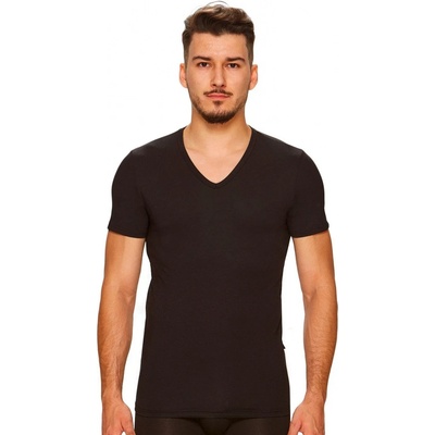 Pánské modalové tričko krátkým rukávem 01/9-081/1 Fabio černá