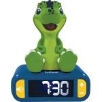 Lexibook Lexibook, Dinosaur, Night Light Alarm Clock, Sounds and Melodies, LCD Backlight, Light Indicator, Snooze, Blue/Green, RL800DINO (RL800DINO)