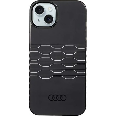 Audi IML MagSafe Case iPhone 15 Plus 6.7" black hardcase AU-IMLMIP15M-A6/D3-BK (AU-IMLMIP15M-A6/D3-BK)