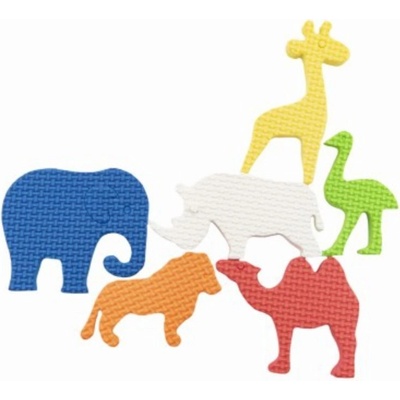 Vodolepky Pěnové dílky ZOO Safari 6ks 14x21cm