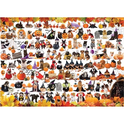 EuroGraphics Mazlíčci v halloweenských kostýmech 1000 dílků