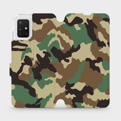 Pouzdro Mobiwear parádní flip Samsung Galaxy A51 - V111P Maskáče