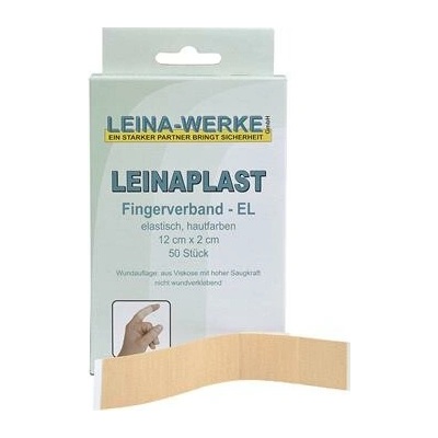 LEINA náplast na prsty elastická v barvě kůže 120 mm x 20 mm 50 párů