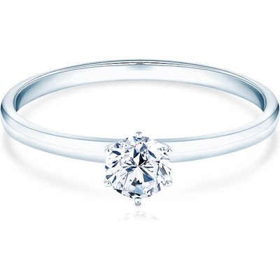 SAVICKI Годежен пръстен savicki: бяло злато, лабораторен диамант