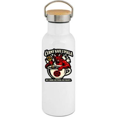 123TRIKO termoska Černý kafe z pekla 500 ml vtipné