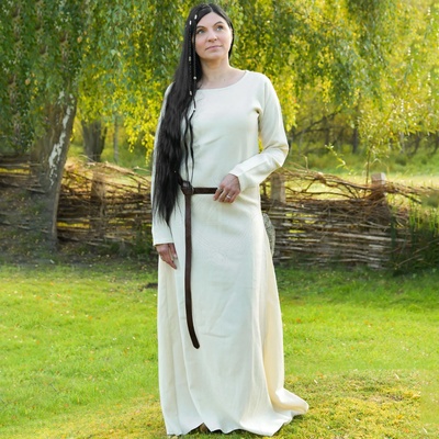 Battle Merchant Vlněné vikinské Celeste Přírodní kepr 100% vlna