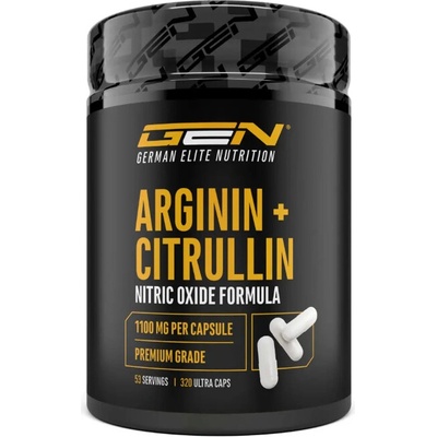 German Elite Nutrition L-arginin + L-citrullin 1100 320 kapslí