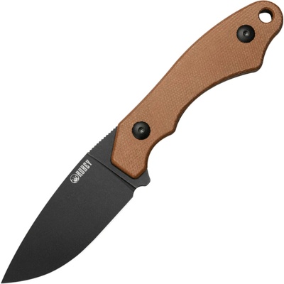 Kubey TLB Blackwash 14C28N Brown Micarta,Kydex Sheath KU467D