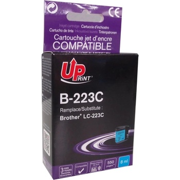 Compatible Мастилница UPRINT LC223 BROTHER, Cyan (7229)