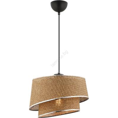 ASIR GROUP Polилей на кабел BARETTE 1xE27/60W/230V кафяв/лъскав хром (AS2557)