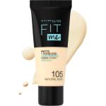 Maybelline New York Maybelline Фон дьо тен Fit Me Matte, 105 Natural Ivory, 30 ml - baby