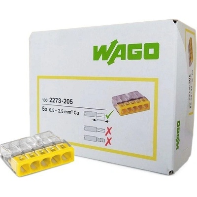 WAGO 5x2,5mm MINI 2273-205