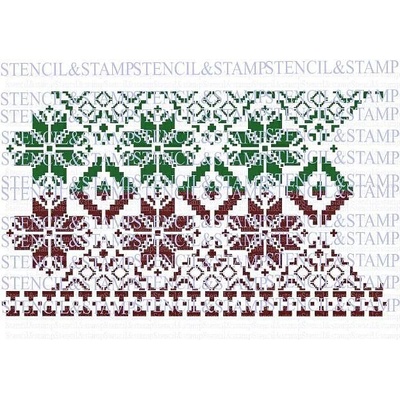 Stenci Bulgarian, national, embroidery, board, 12708, Reusable stencil
