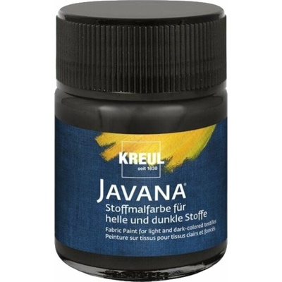 Farba na svetlý textil JAVANA 50 ml Black