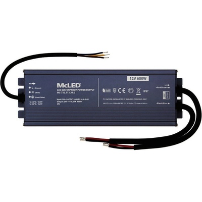 MCLED Napaječ LED ML-732.113.39.0 12V DC 50A 50-60Hz IP67 hliník ML-732.113.39.0