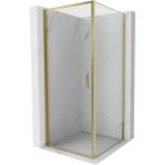 Mexen Exo-B отваряема душкабина 90 x 90 см, прозрачна, златна - 817-090-090-50-00 (817-090-090-50-00)