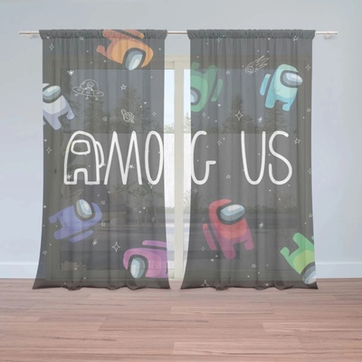 Sablio Záclony AMONG US Levitující ve vesmíru: 2ks 150x250cm