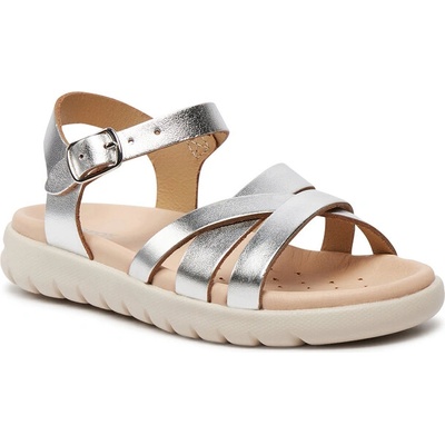 Geox Сандали Geox J Sandal Soleima Gir J45GSA 000CF C1007 S Сребрист (J Sandal Soleima Gir J45GSA 000CF C1007 S)