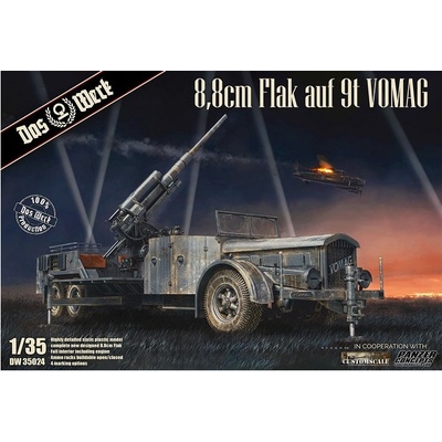 Das Werk 8 8cm Flak auf 9t VOMAG 35024 1:35