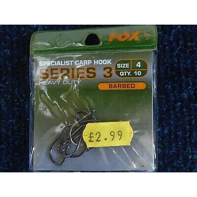 FOX SERIES 3 Specialist Carp Hook HEAVY DUTY vel.6 10 ks