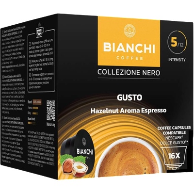 Bianchi Кафе капсули Bianchi Gusto Hazelnut Aroma Espresso Dolce Gusto, 16бр