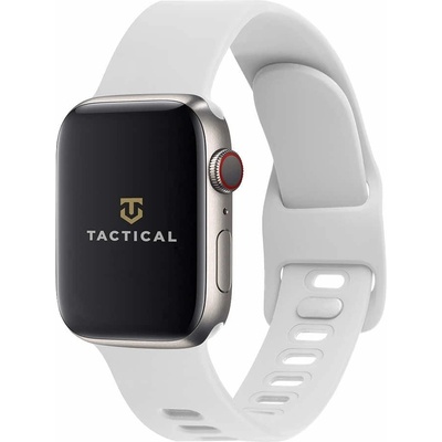 Tactical Каишка Tactical 797 Silicone Sport Band with Buckle (57983101959), силиконова, за Apple Watch 42мм/44мм/45мм, бялa (57983101959)