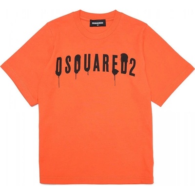 Dsquared2 Slouch Fit T-shirt oranžová