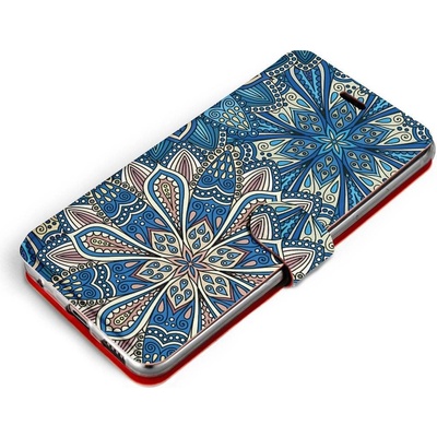 Mobiwear Flip OnePlus Nord 2 5G V108P Modré mandala květy