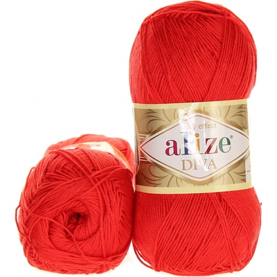 Alize Diva 104 tmavší oranžová