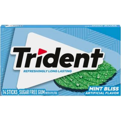Trident žvýkačky bez cukru s mátovou příchutí 31 g