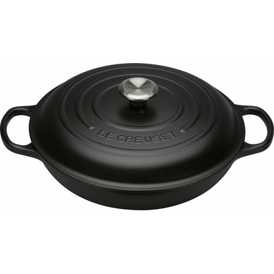 Le Creuset 21180300000430 Hrniec Gourmet Signature nízky 30 cm čierny