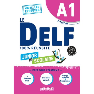 DELF A1 100% réussite scolaire et junior - édition 2022 - Livre + didierfle.app